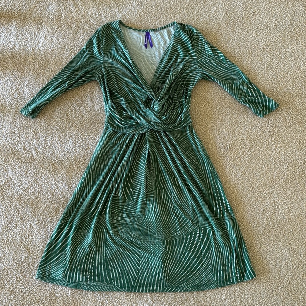 Seraphine Green Polka Dot Summer Maternity Dress